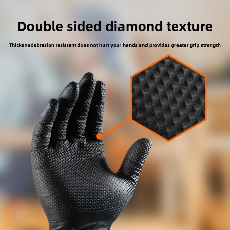 Sarung Tangan Nitril Pola Berl - Nitrile Mechanic Glove ulasan dan harga